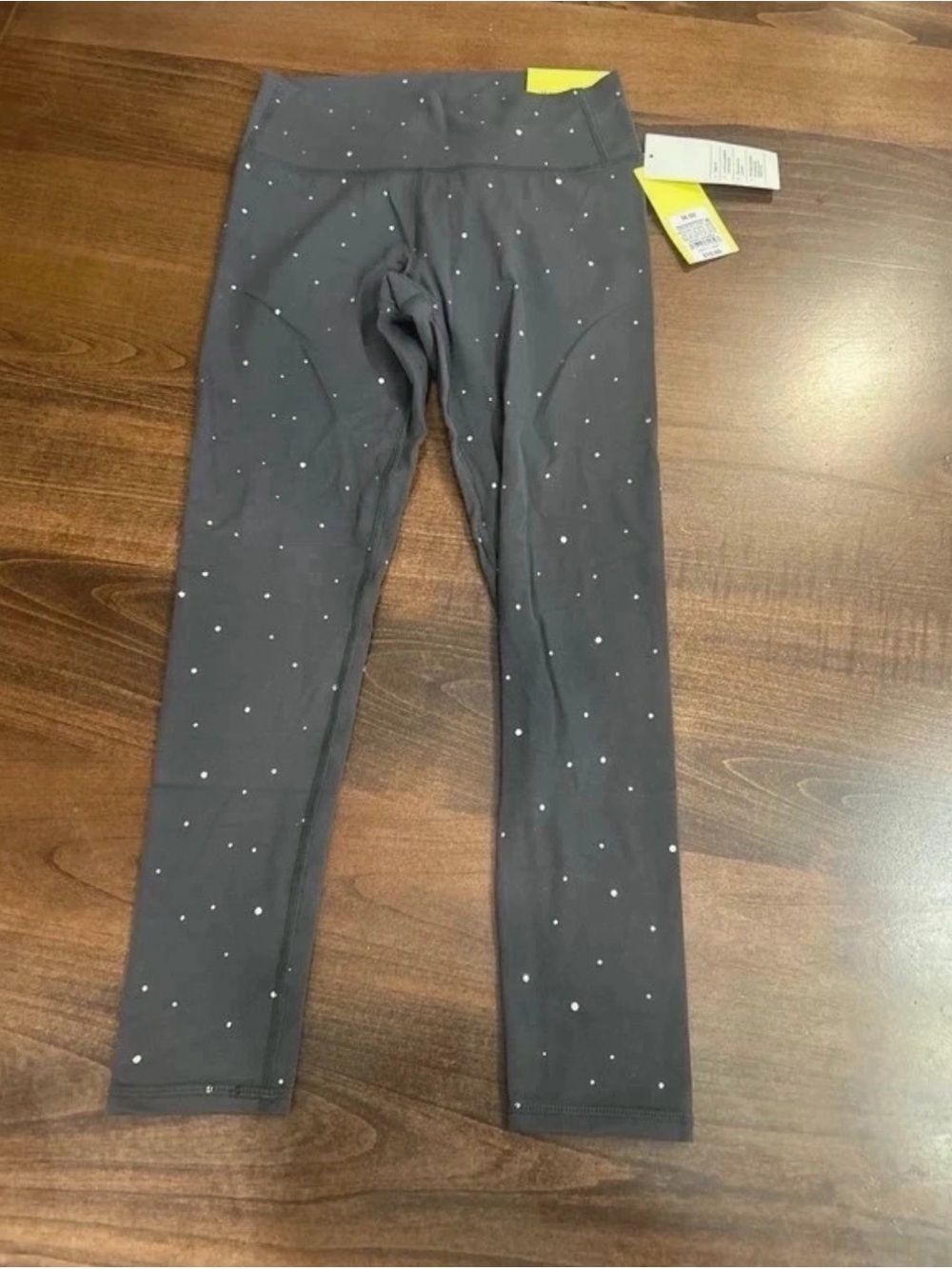 all in motion black Leggings with silver Dot Print